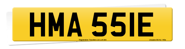 Registration number HMA 551E
